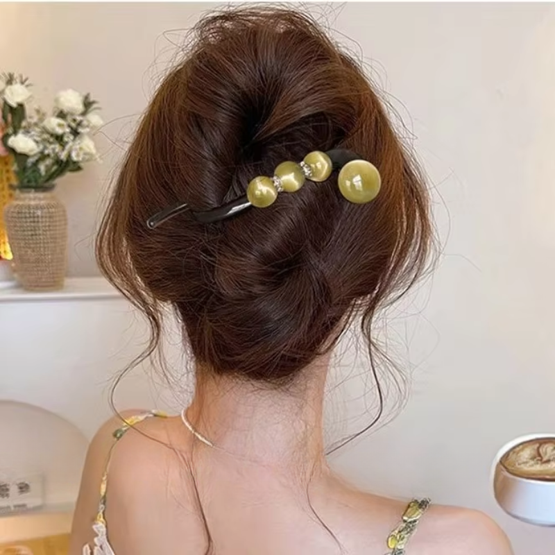 Rose® HairClip - Alsidig Elegant Perle Twist Hårdesign Klipsæt