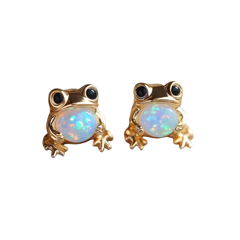 Jewelance™ FrogGem 1+1 GRATIS: Minimalistiske Mode Frog Gem Øreringe