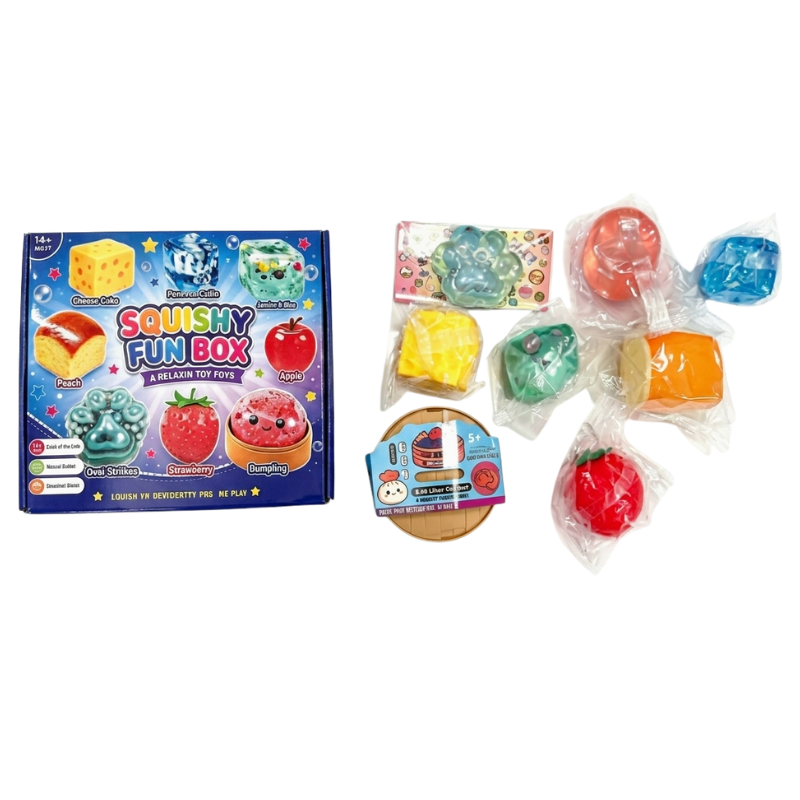 Kletshuts™ SquishySet - Stressaflastende Squishy Sjov Boks Sæt