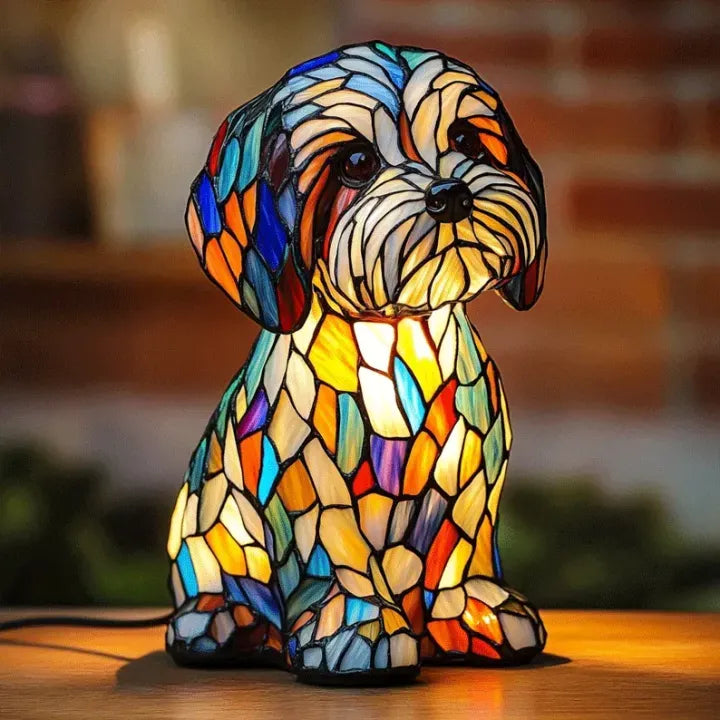 Lysende hund – håndlavet lampe, der varmer hjertet