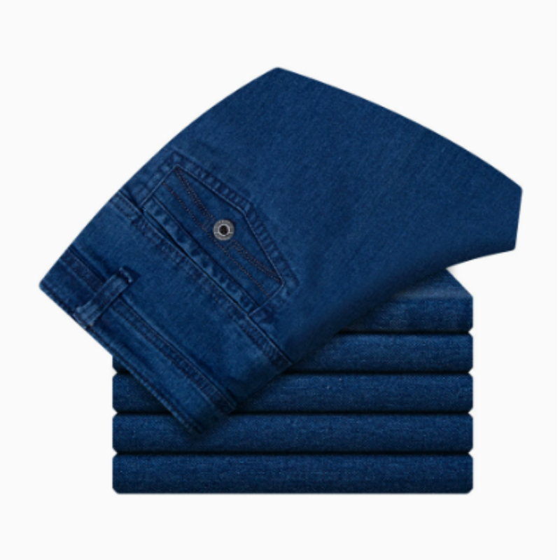 Icone™ RetroJeans: Herres Højtaljede Tilfældig Retro Jeans
