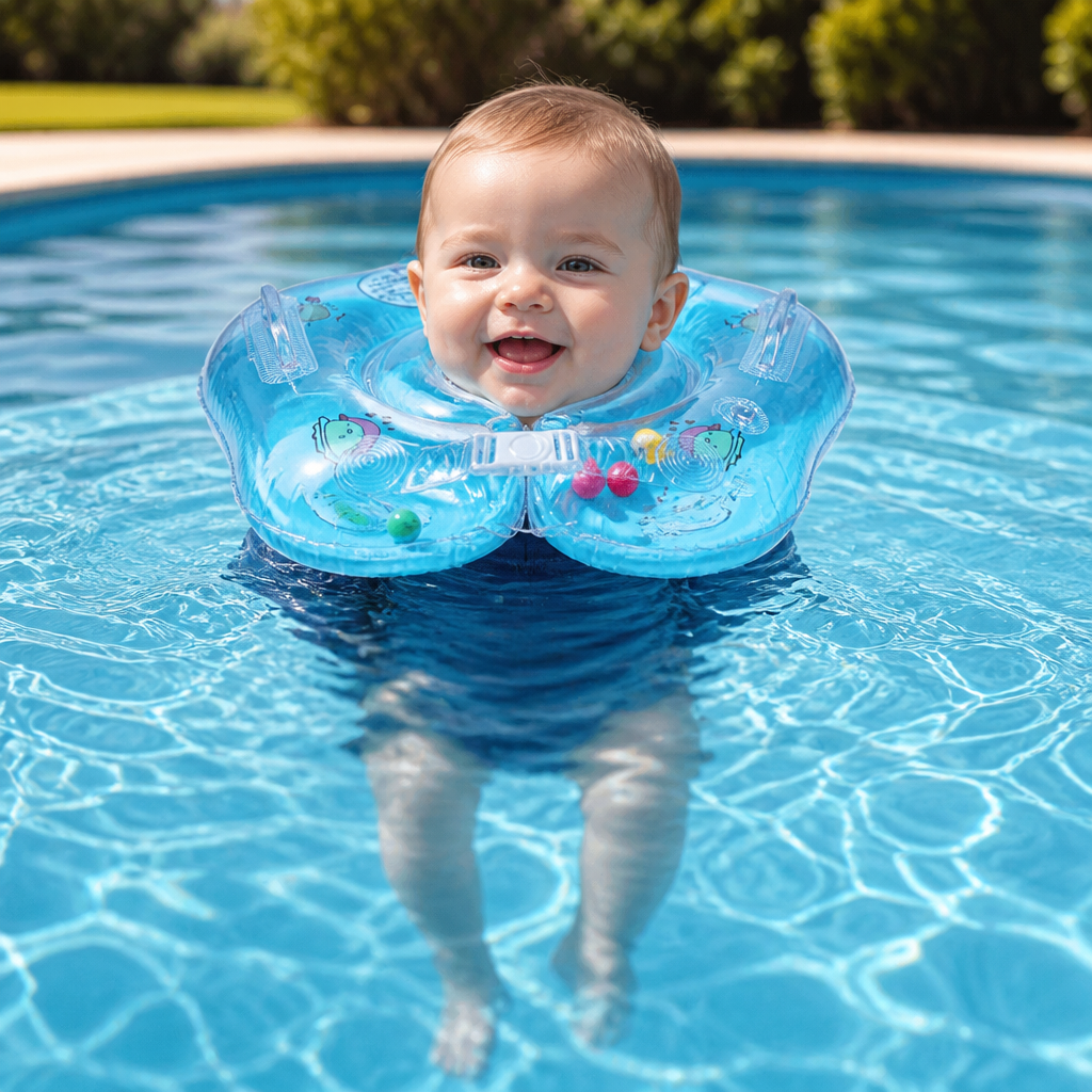 Kletshuts™ NeckFloater 1+1 GRATIS - Oppustelig Baby Nakkering Med Pumpe