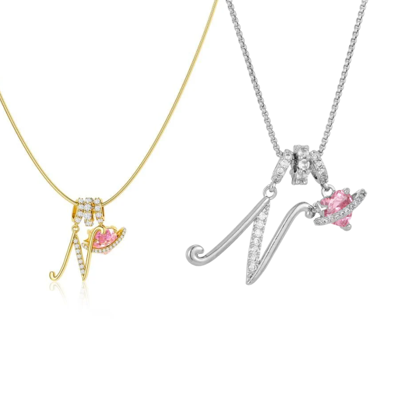 Jewelance™ PendantNecklace 1+1 GRATIS - Elegant Initial Vedhæng Mode Halskæde