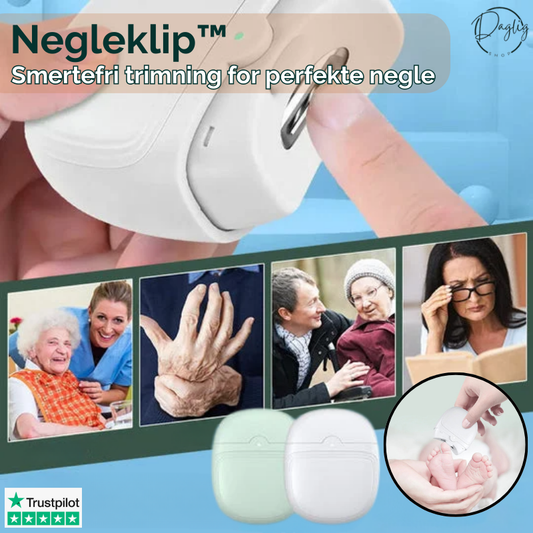 Elektrisk neglefil med to hastigheder og LED-lys