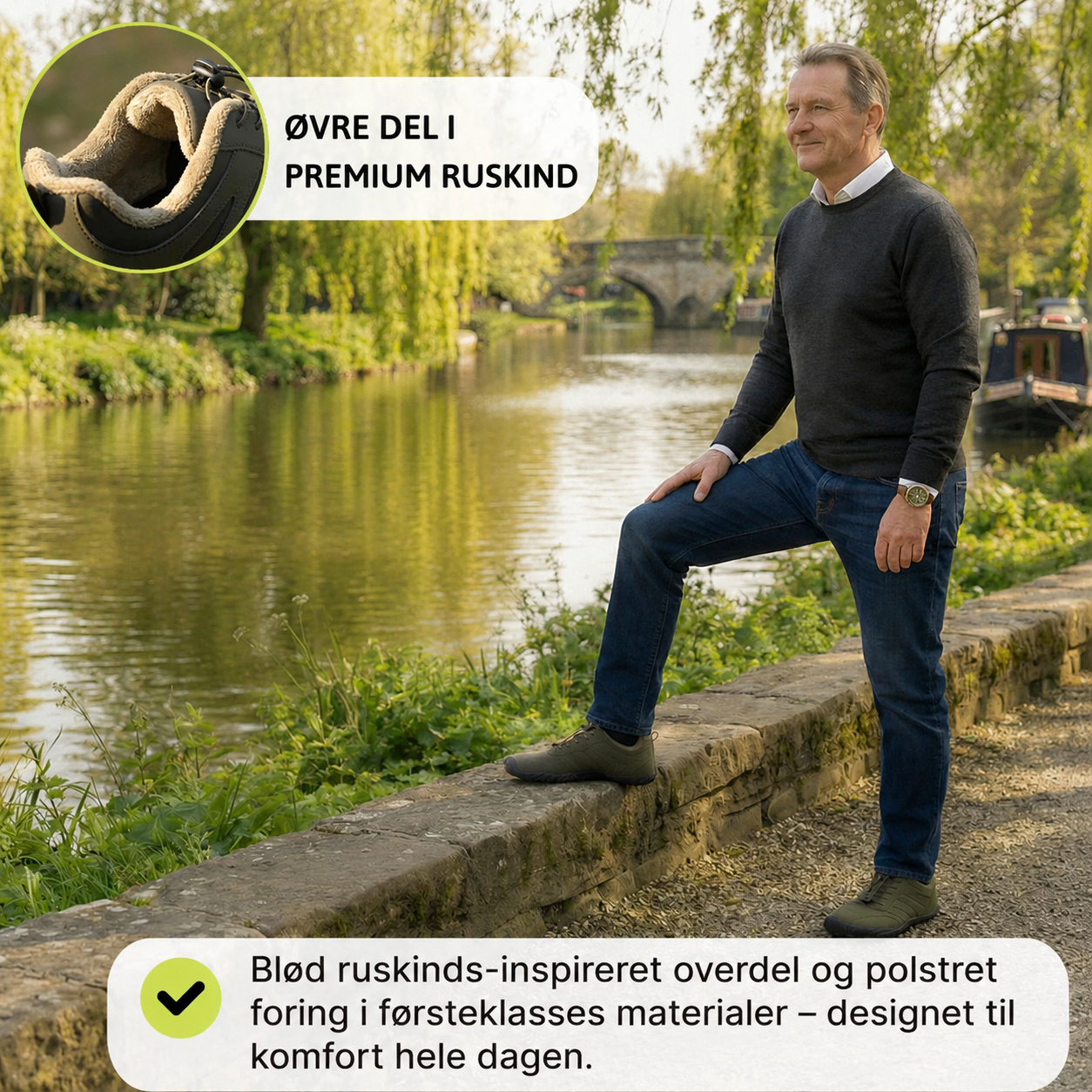 NordSkridt – Vandafvisende barfodssko til forårsbrug