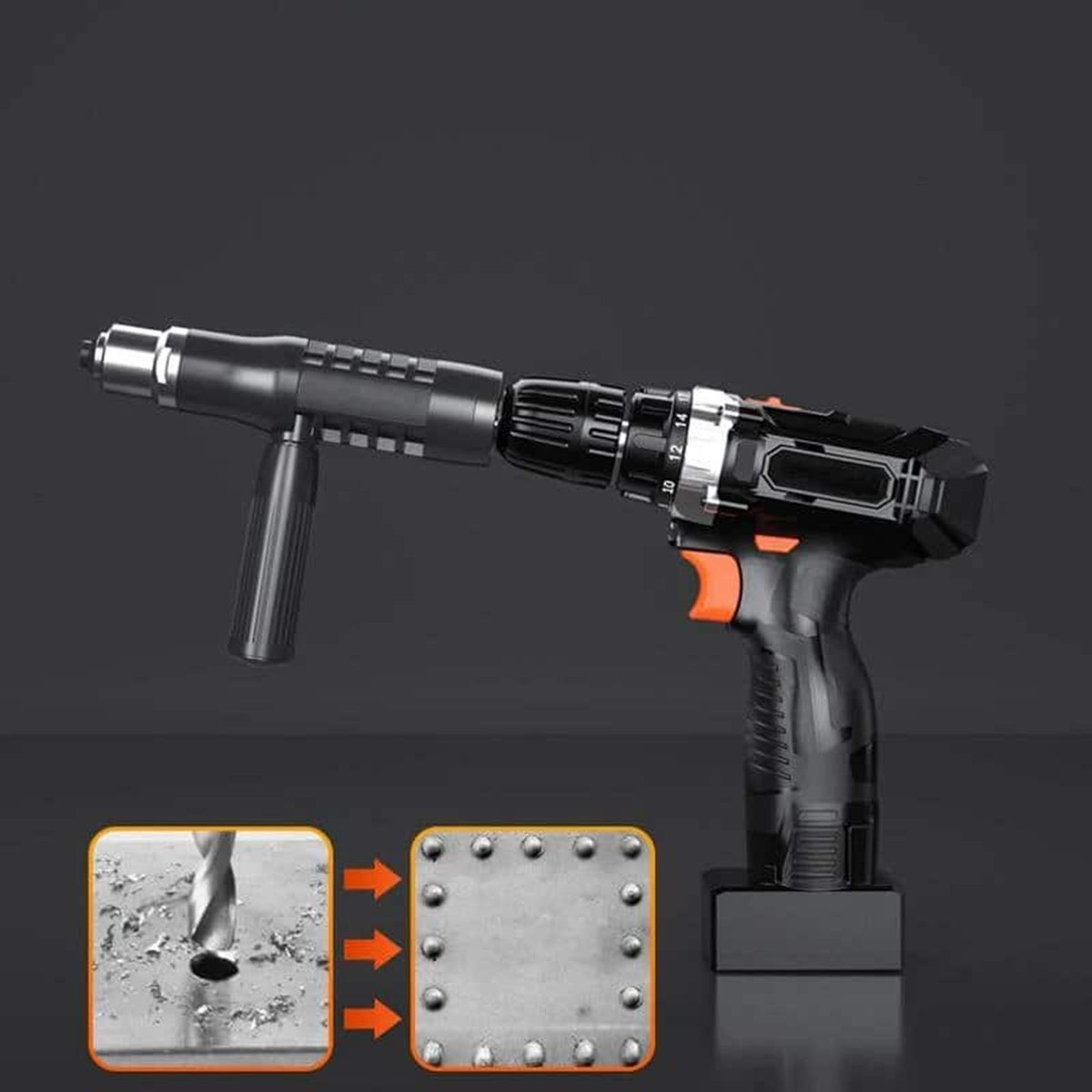 RivetAdapter - Professionel Nitte Pistol Adapter Kit