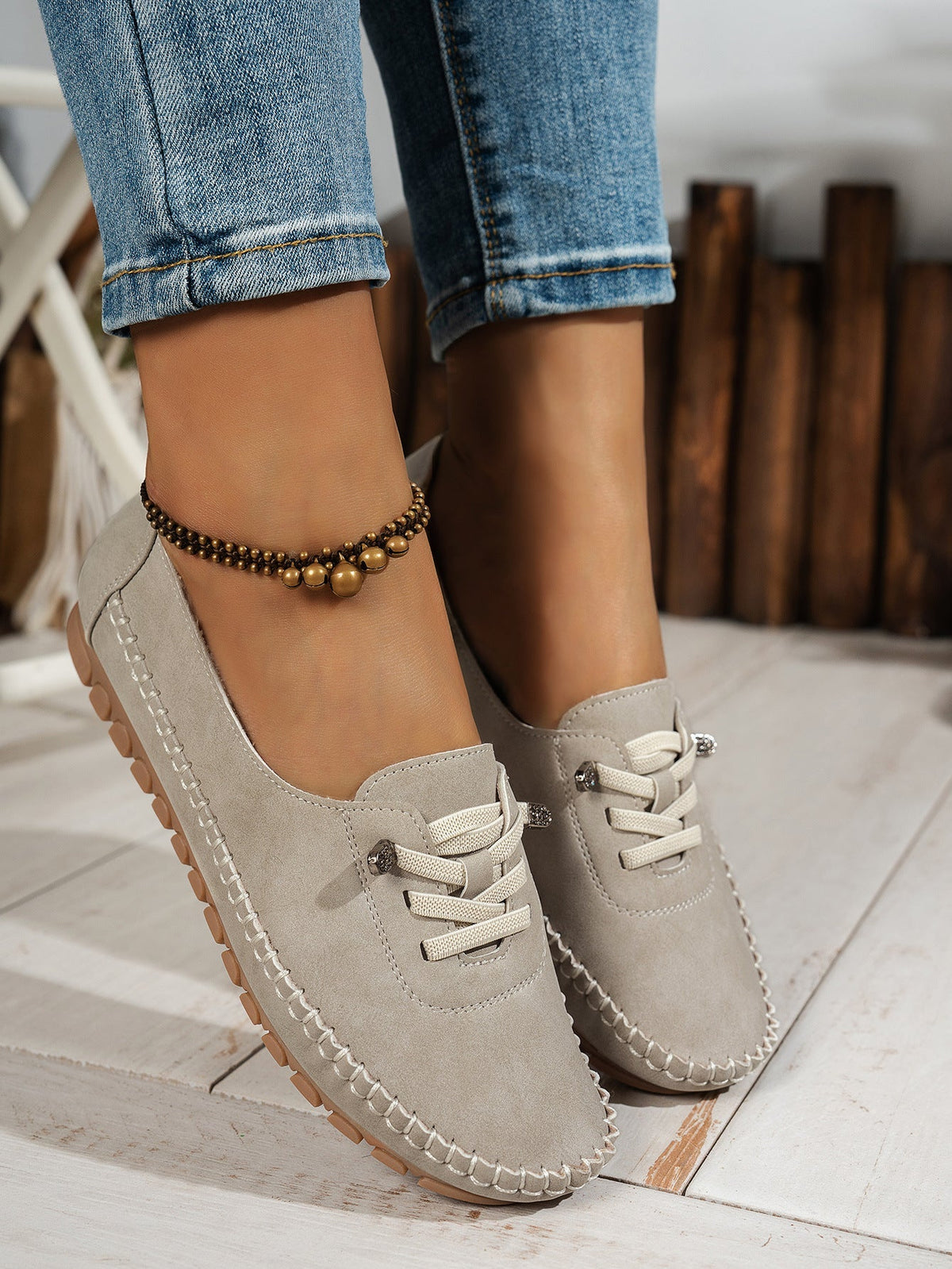 Happy™ BoatShoes: Præmie Komfort Smutte-På Moccasin Båd Sko