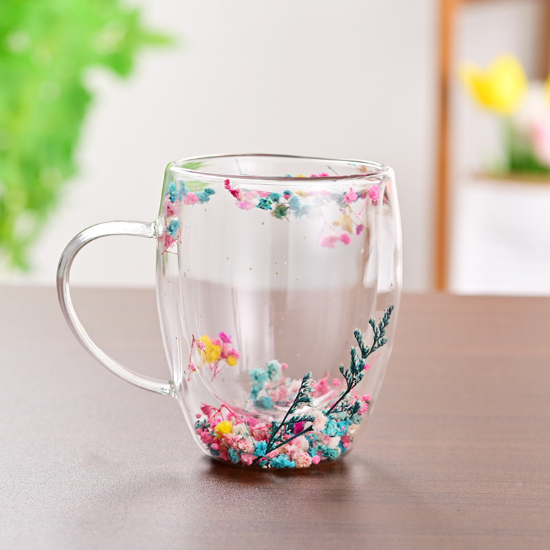 CrystalMug - Dobbelt Lagdelt Kreativ Glas Krus