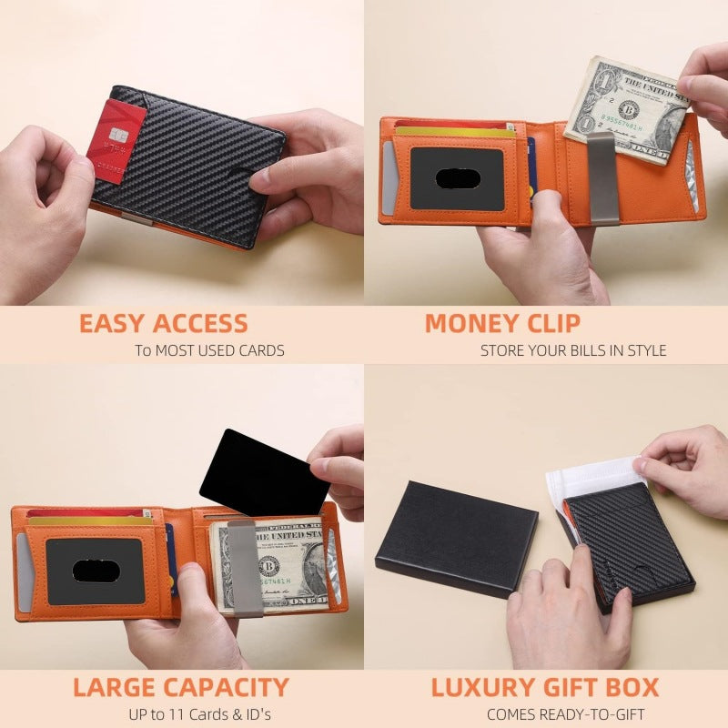 Icone™ SlimWallet: Ultra Slank Og Sikker RFID Læder Pung Til Mænd