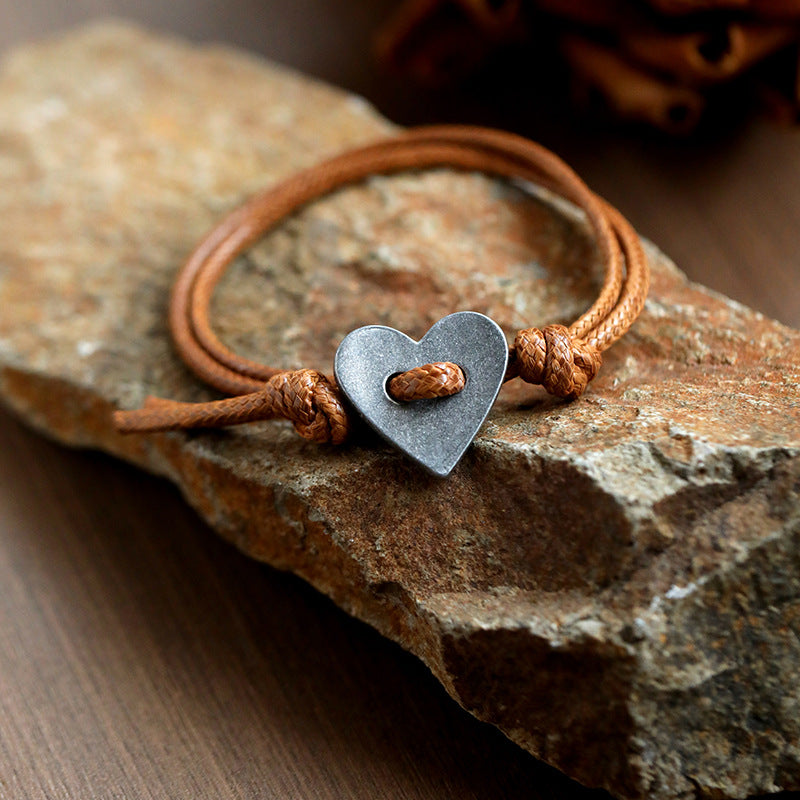 Jewelance™ KnottedBracelet 1+2 GRATIS - Bohème Med Knuder Hjerte Sten Armbånd