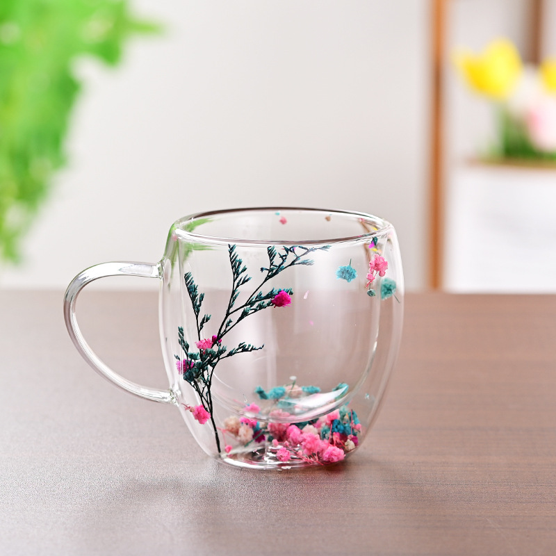 CrystalMug - Dobbelt Lagdelt Kreativ Glas Krus