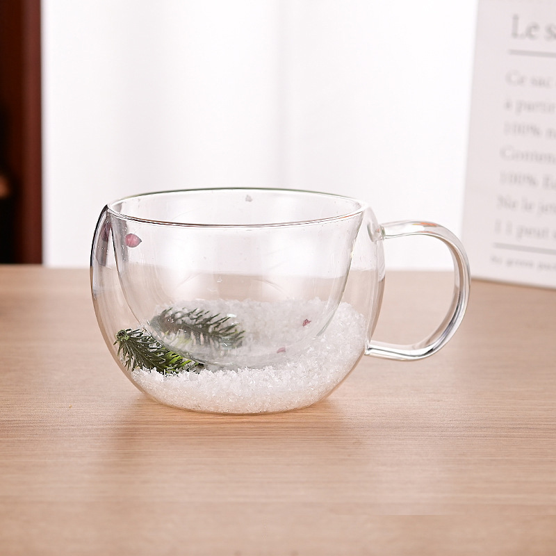 CrystalMug - Dobbelt Lagdelt Kreativ Glas Krus