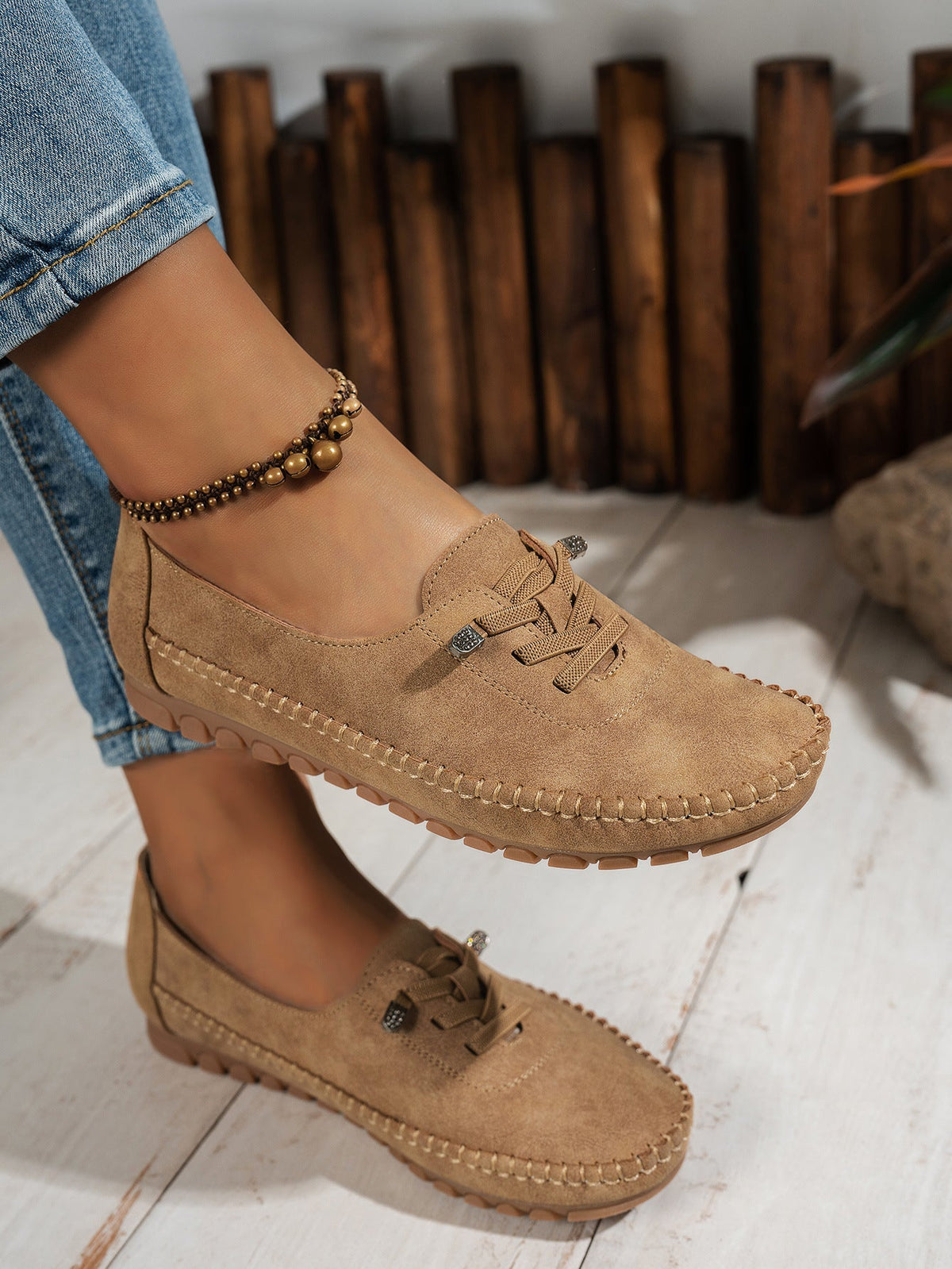 Happy™ BoatShoes: Præmie Komfort Smutte-På Moccasin Båd Sko