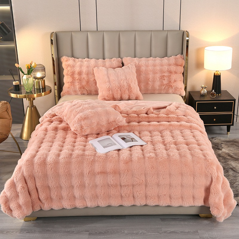 FluffyBlanket - Ekstra Tyk Sofa Og Seng Vinter Tæppe