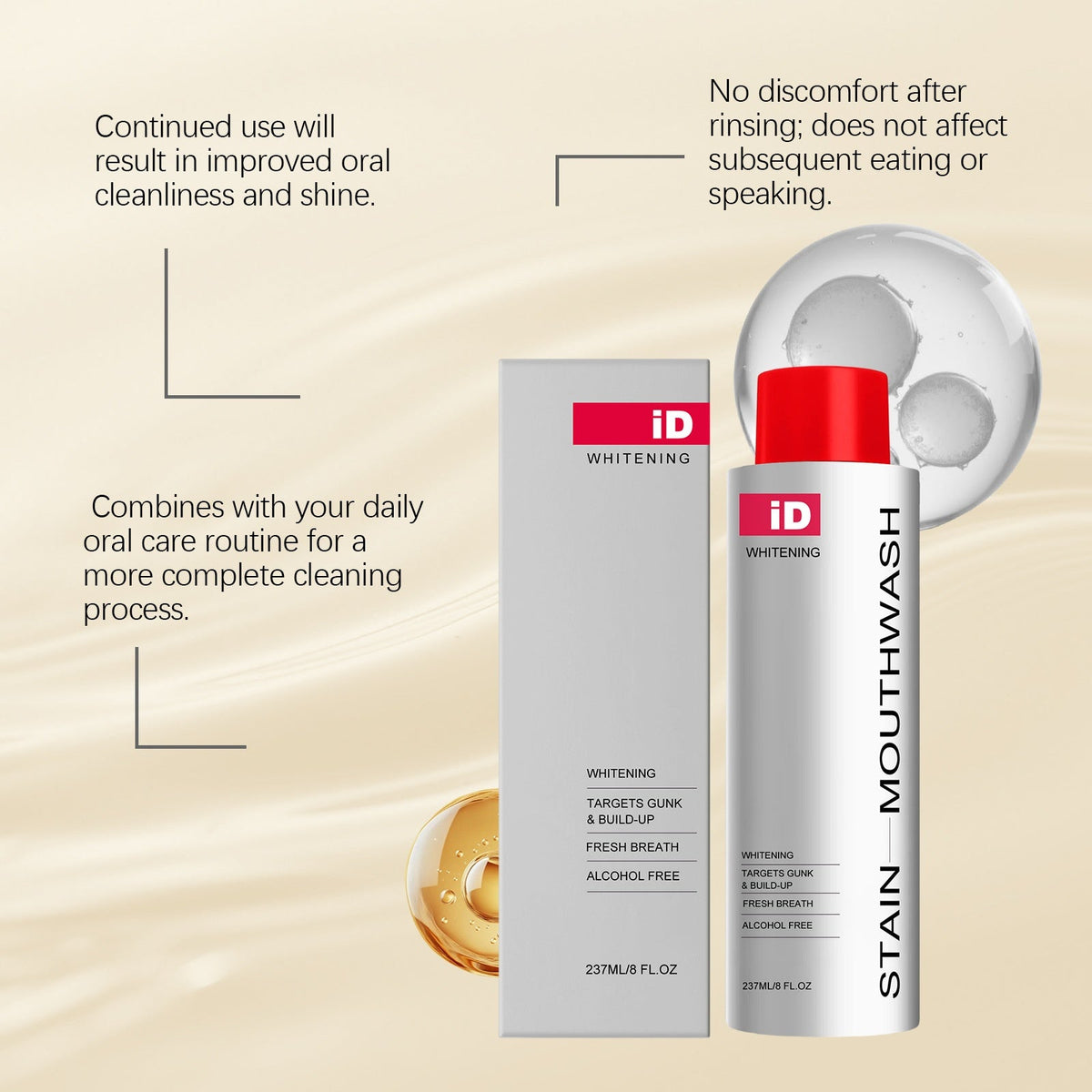 WhiteningMouthwash™ - Dybe Rensende Blegemundskyl