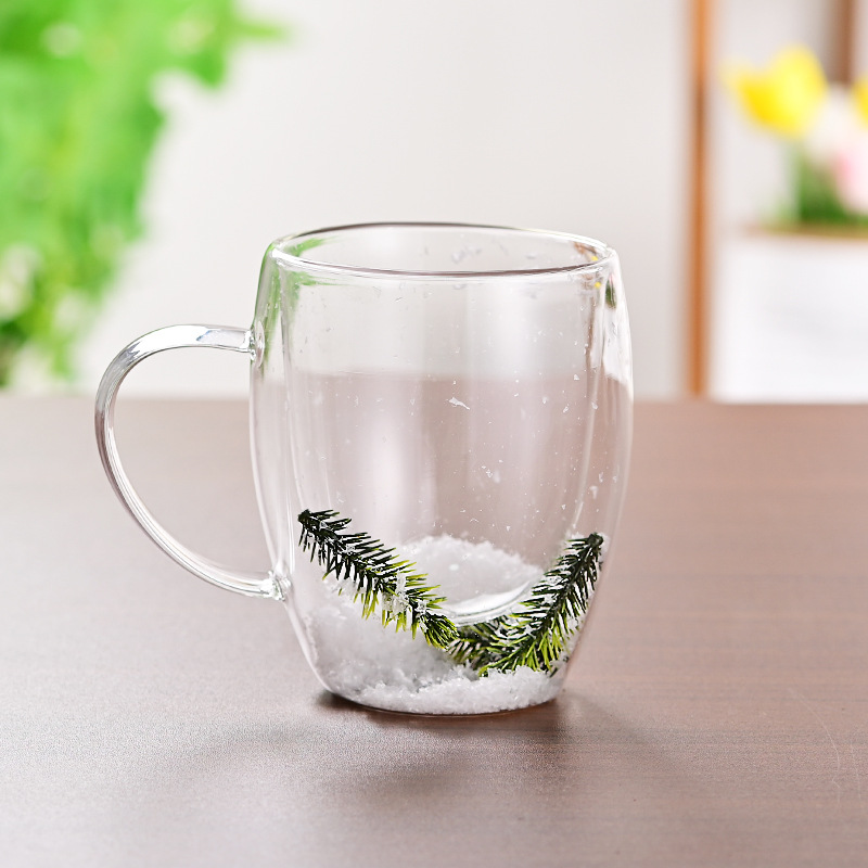 CrystalMug - Dobbelt Lagdelt Kreativ Glas Krus