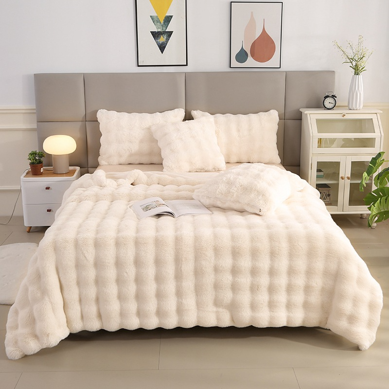 FluffyBlanket - Ekstra Tyk Sofa Og Seng Vinter Tæppe