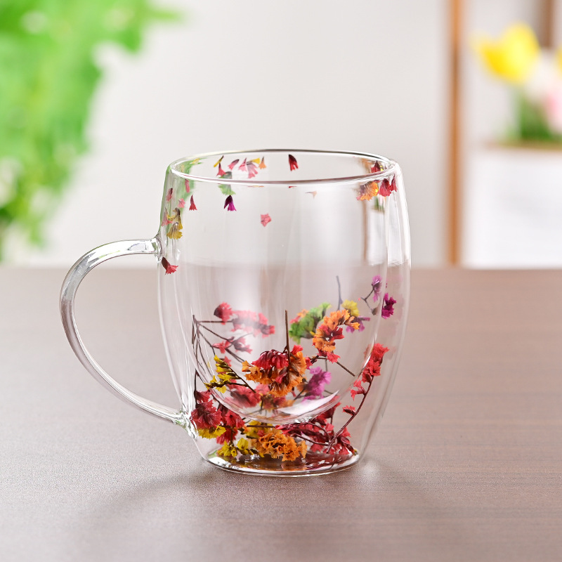CrystalMug - Dobbelt Lagdelt Kreativ Glas Krus