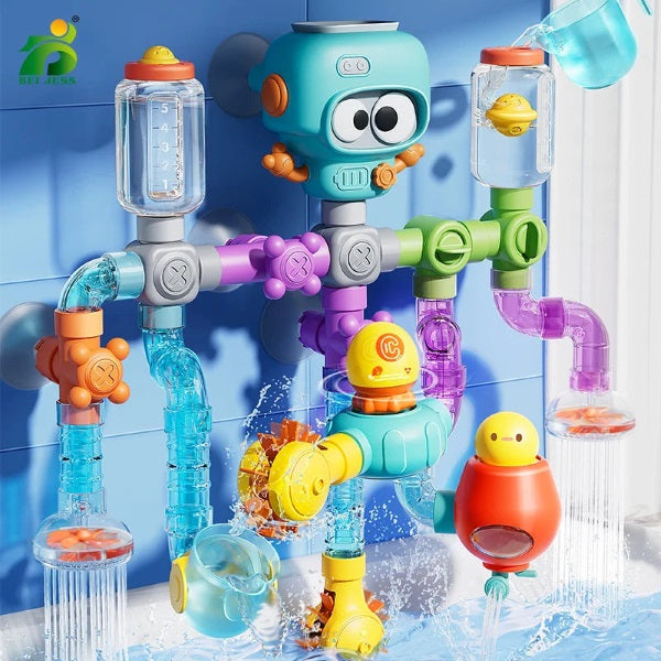 Kletshuts™ PipeToy: DIY Saml Rør Vandbad Legetøj Til Børn