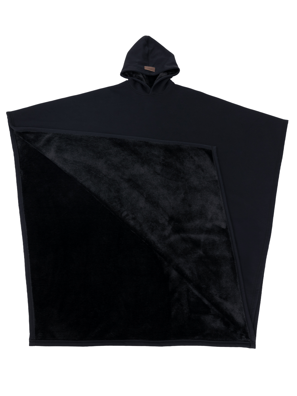 Vægtet hættejakke med oversized pasform og blødt inderfor