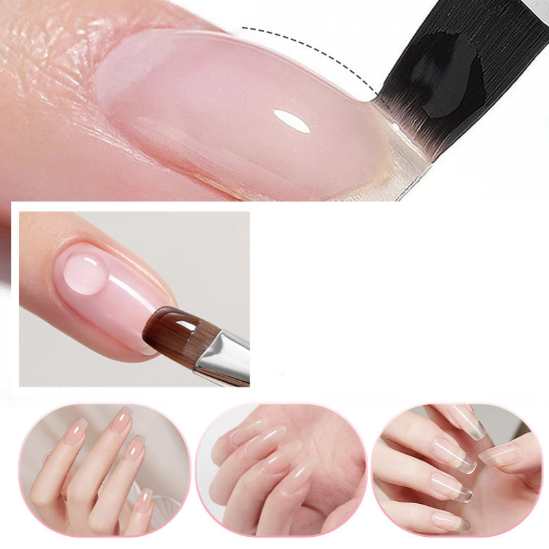 NailClear 1+1 GRATIS - 3 I 1 Transparent Professionel Neglekonstruktionsgel