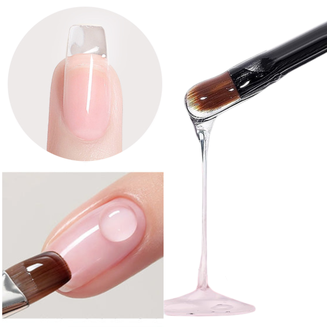 NailClear 1+1 GRATIS - 3 I 1 Transparent Professionel Neglekonstruktionsgel