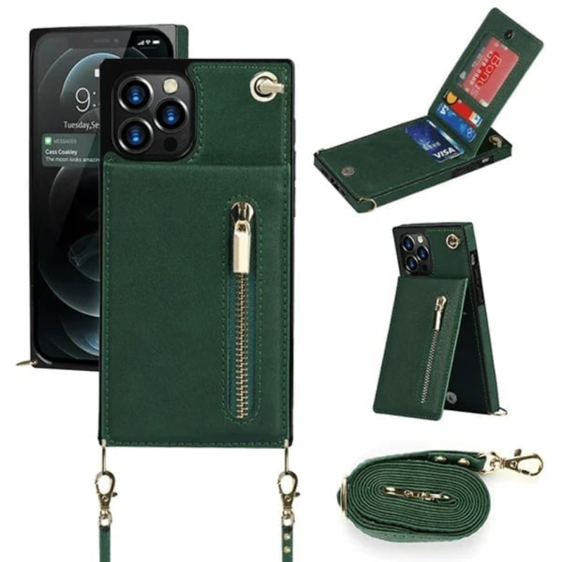 Icone™ PhoneWallet: Crossbody Telefon Etui Tegnebog Og Kortholder