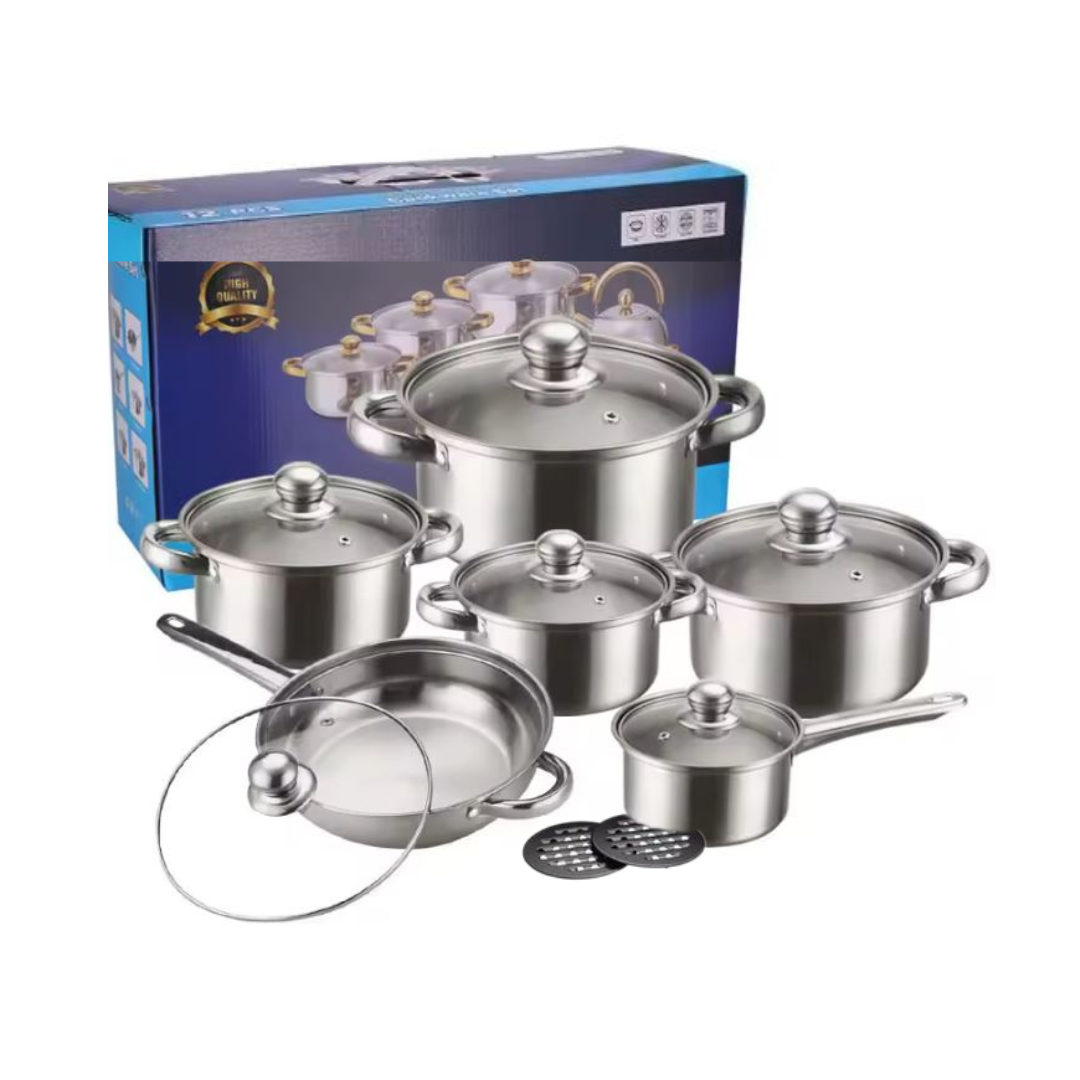 Globetrek° CookingSet: 12 Dele Køkkengrejssæt I Rustfrit Stål