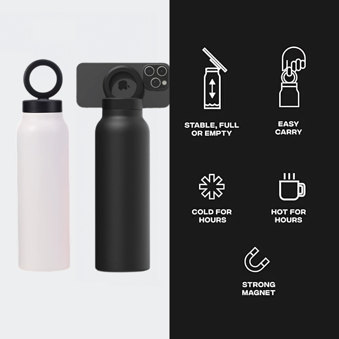 Holder360° MagneticBottle: Magnetisk Vandflaske Telefon Holder