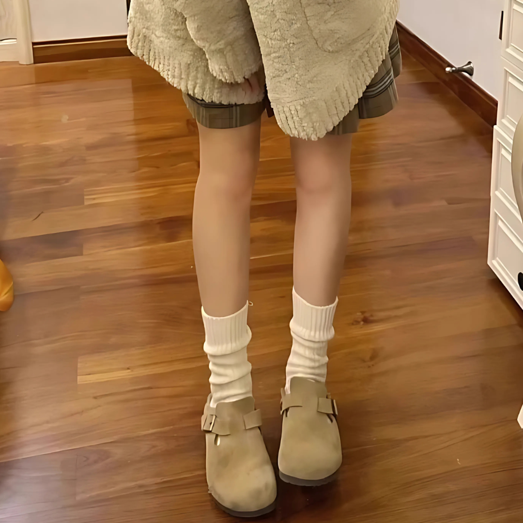 Happy™ ClassySandals: Komfortabel Klassisk Stil Lukket Tå Flade Sandaler