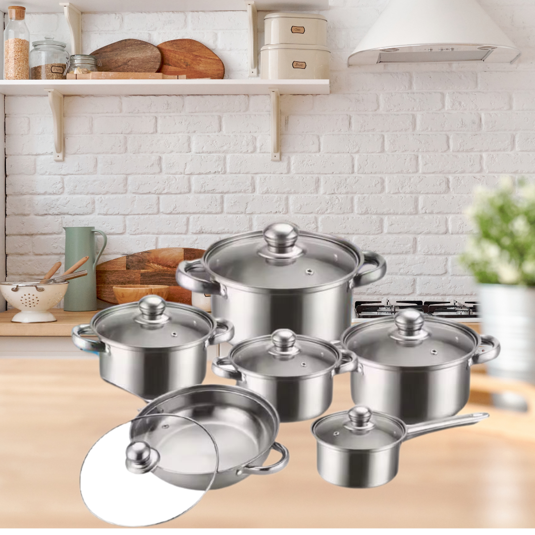 Globetrek° CookingSet: 12 Dele Køkkengrejssæt I Rustfrit Stål