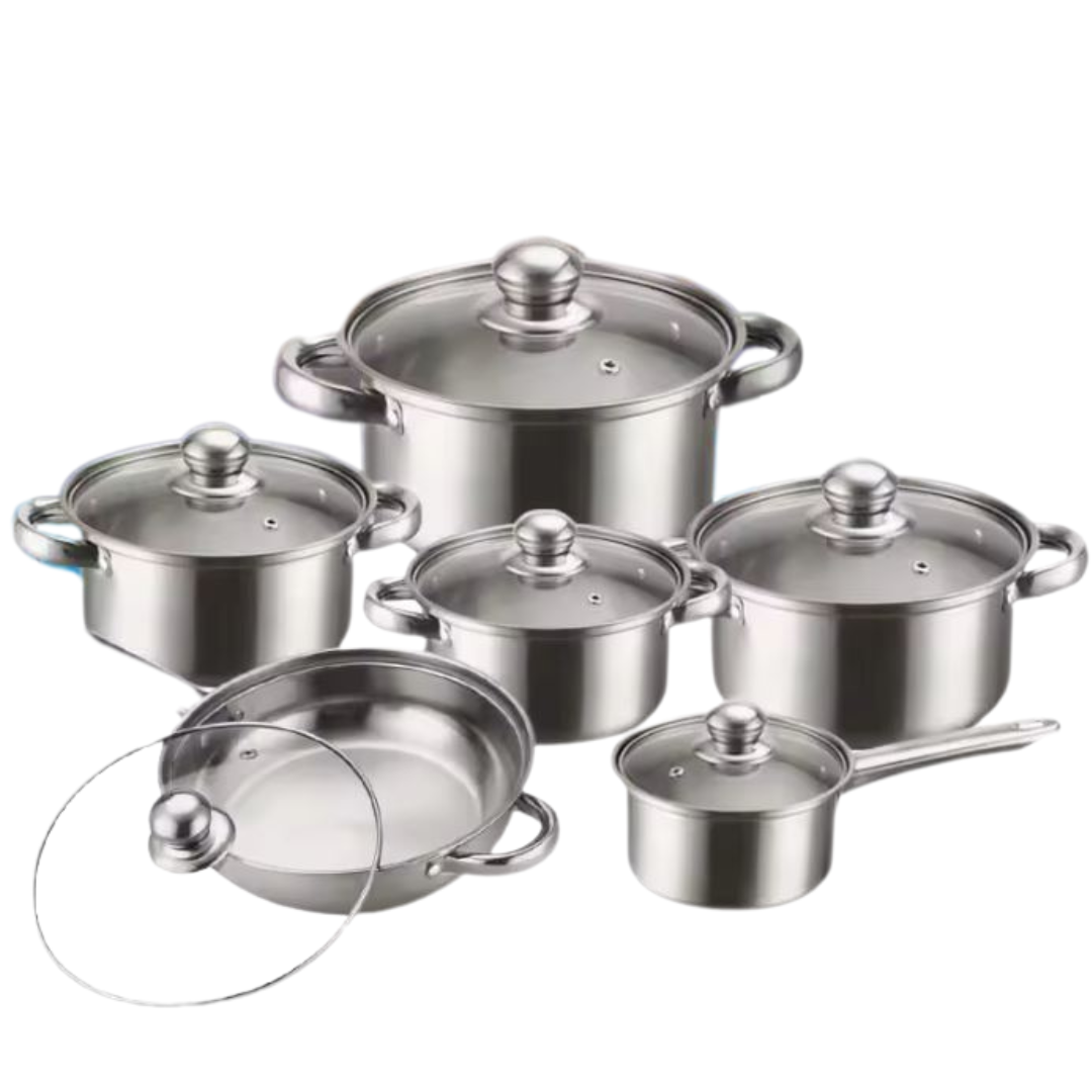 Globetrek° CookingSet: 12 Dele Køkkengrejssæt I Rustfrit Stål