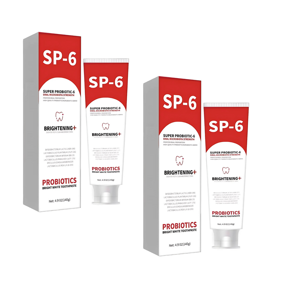 ProbioticToothpaste 1+1 GRATIS: Mild Hvidning Styrkende Probiotisk Tandpasta