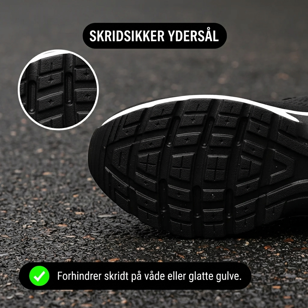 OrthoStep Lilla – komfortsneakers med støttende fodseng – Lilla
