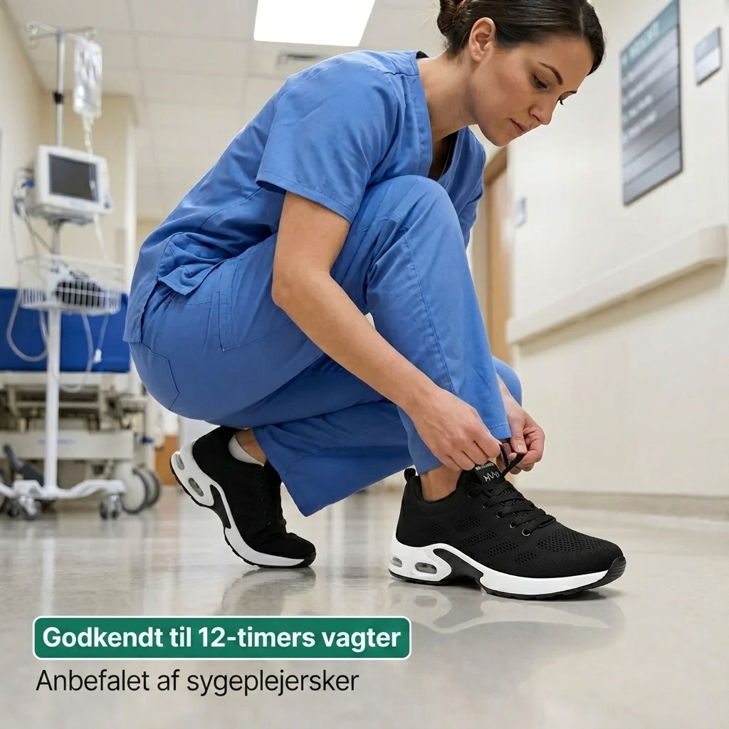 OrthoStep Lilla – komfortsneakers med støttende fodseng – Lilla