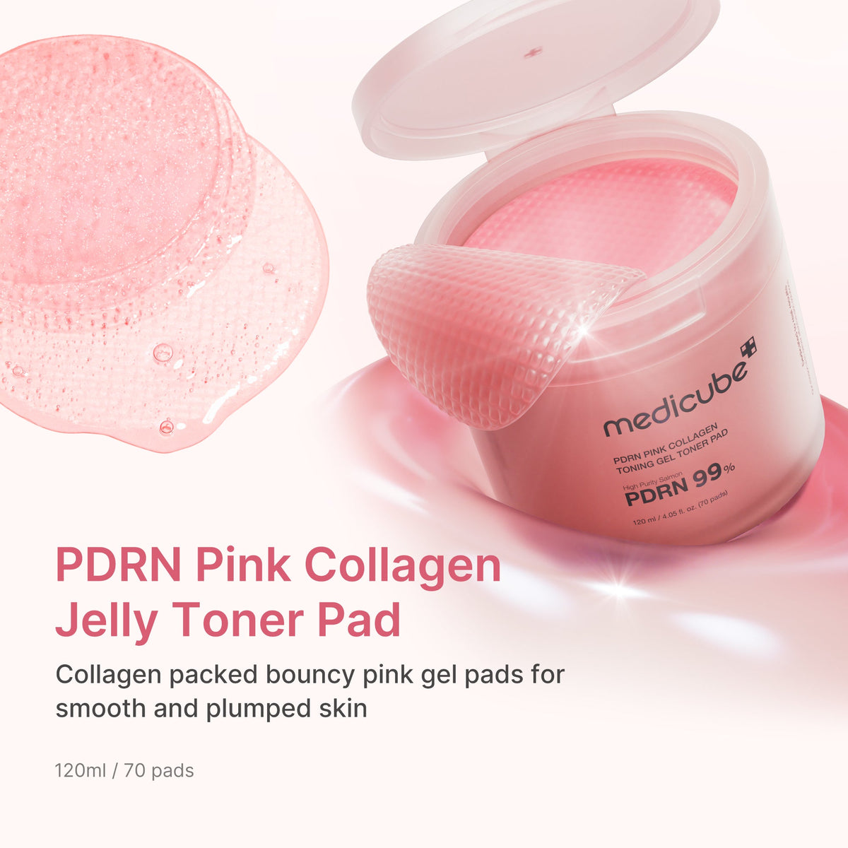 Hudplejesæt med ansigtsapparat, PDRN-serum, kapselcreme og pads