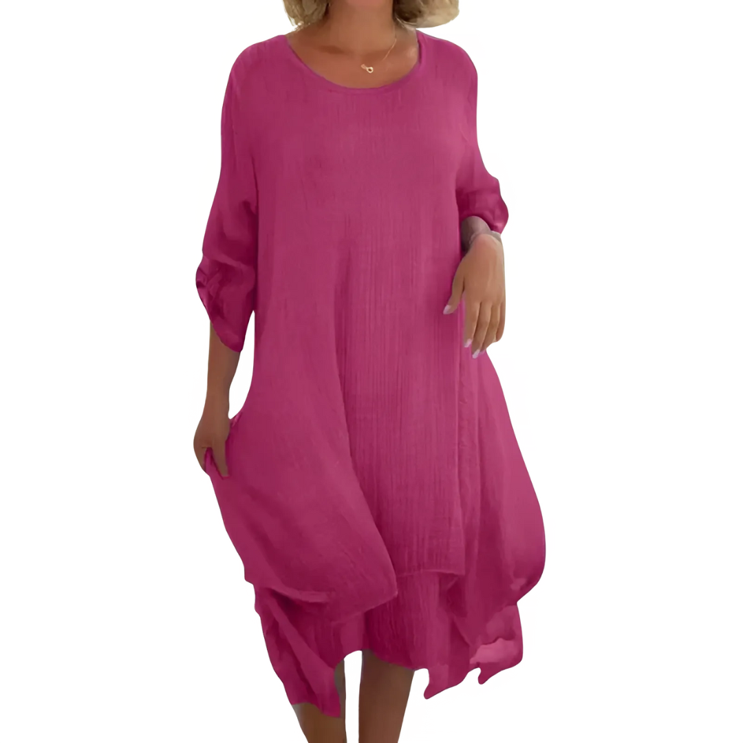 Icone™ LooseDress: Enkel, Åndbar Løs Pasform Kjole