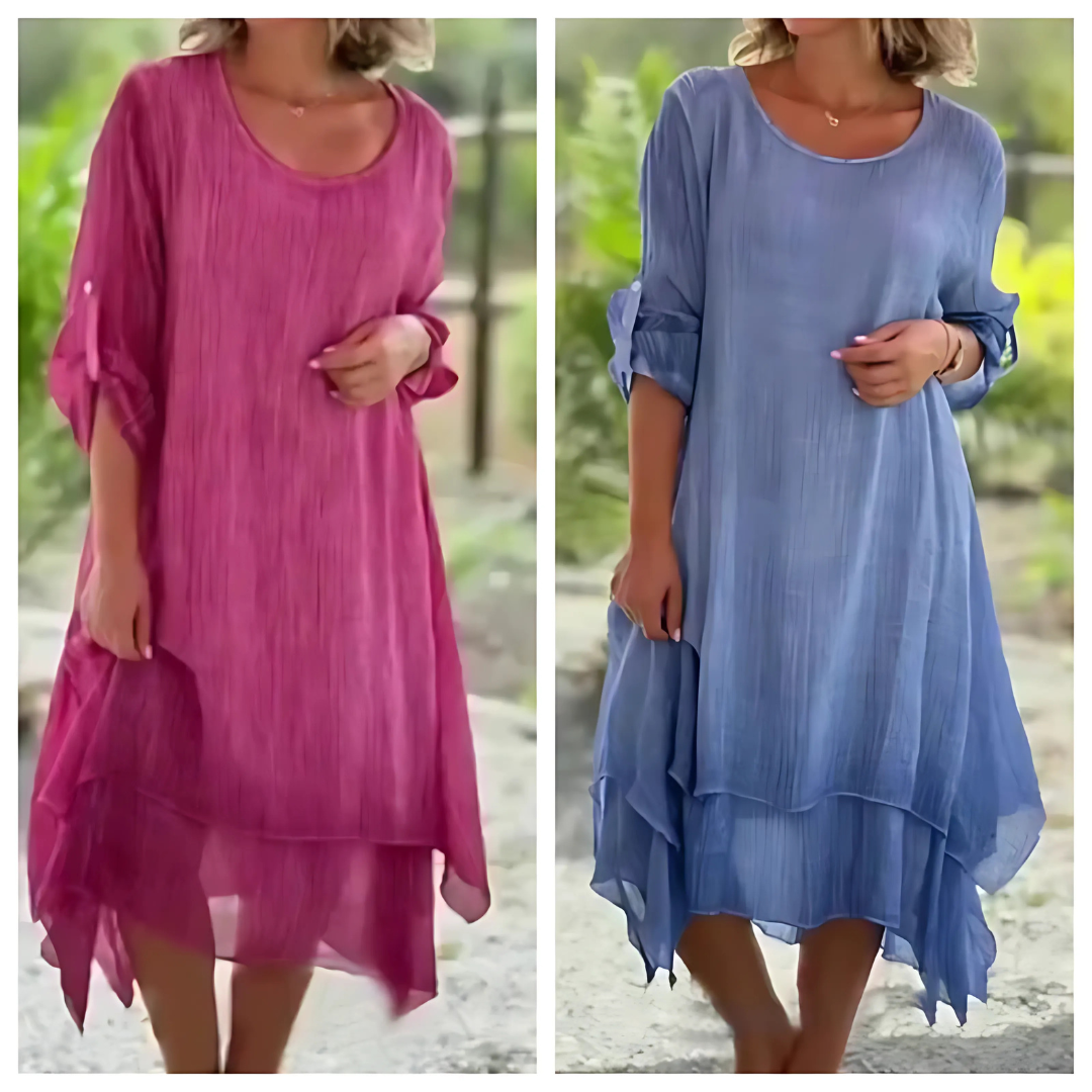 Icone™ LooseDress: Enkel, Åndbar Løs Pasform Kjole