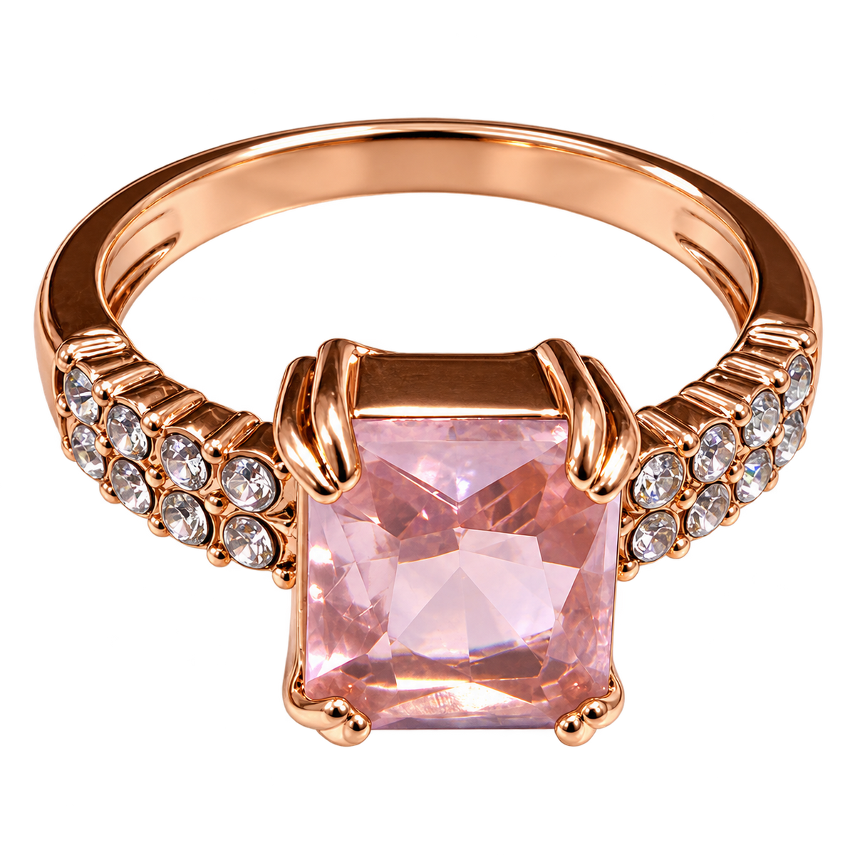 Jewelance™ QuartzRing 1+1 GRATIS - Selvværdi Blød Pink Elegance Mode Kvarts Ring