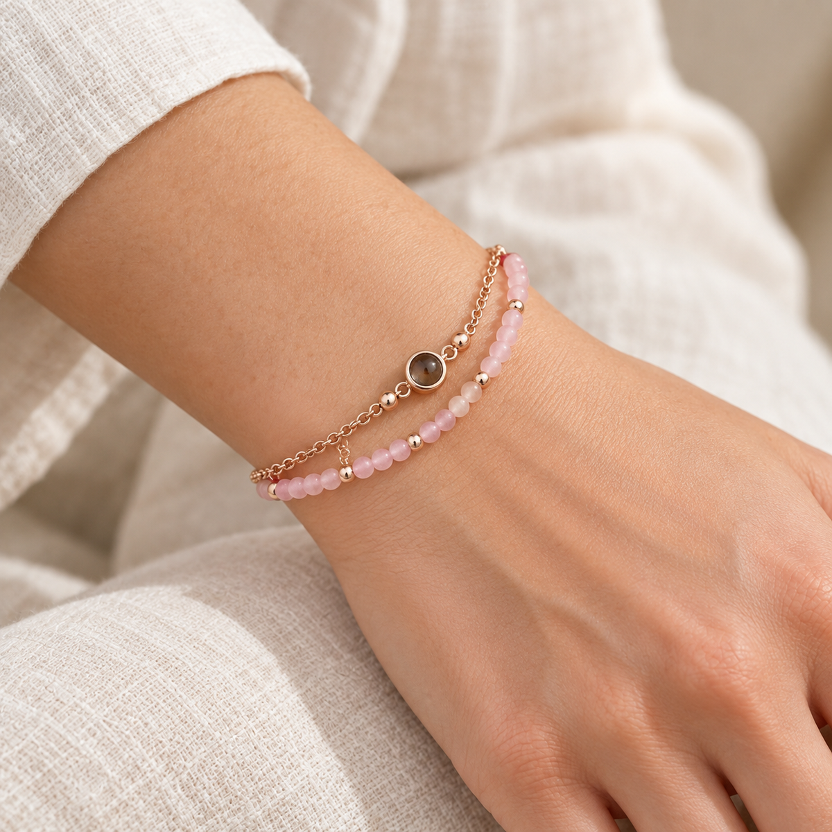 Jewelance™ MemoryBracelet: Elegant Billed Hukommelse Personlig Mode Armbånd