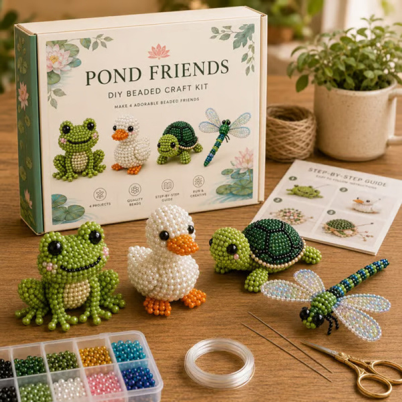 Kletshuts™ BeadCrafts: Begyndervenlig Sjov 3D DIY Perle Håndværk