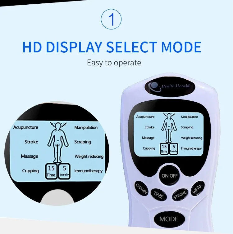 PulseTherapy - Digital Muskulatur Stimulator Puls Terapi Massager Enhed