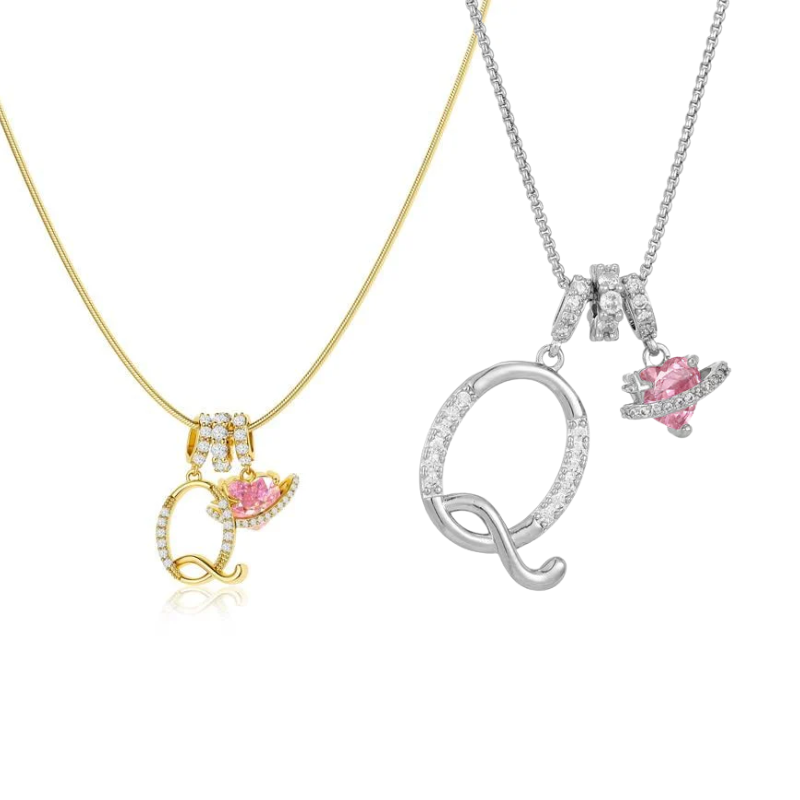 Jewelance™ PendantNecklace 1+1 GRATIS - Elegant Initial Vedhæng Mode Halskæde