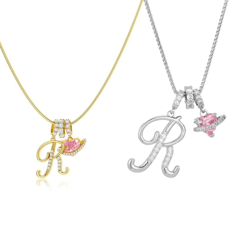 Jewelance™ PendantNecklace 1+1 GRATIS - Elegant Initial Vedhæng Mode Halskæde