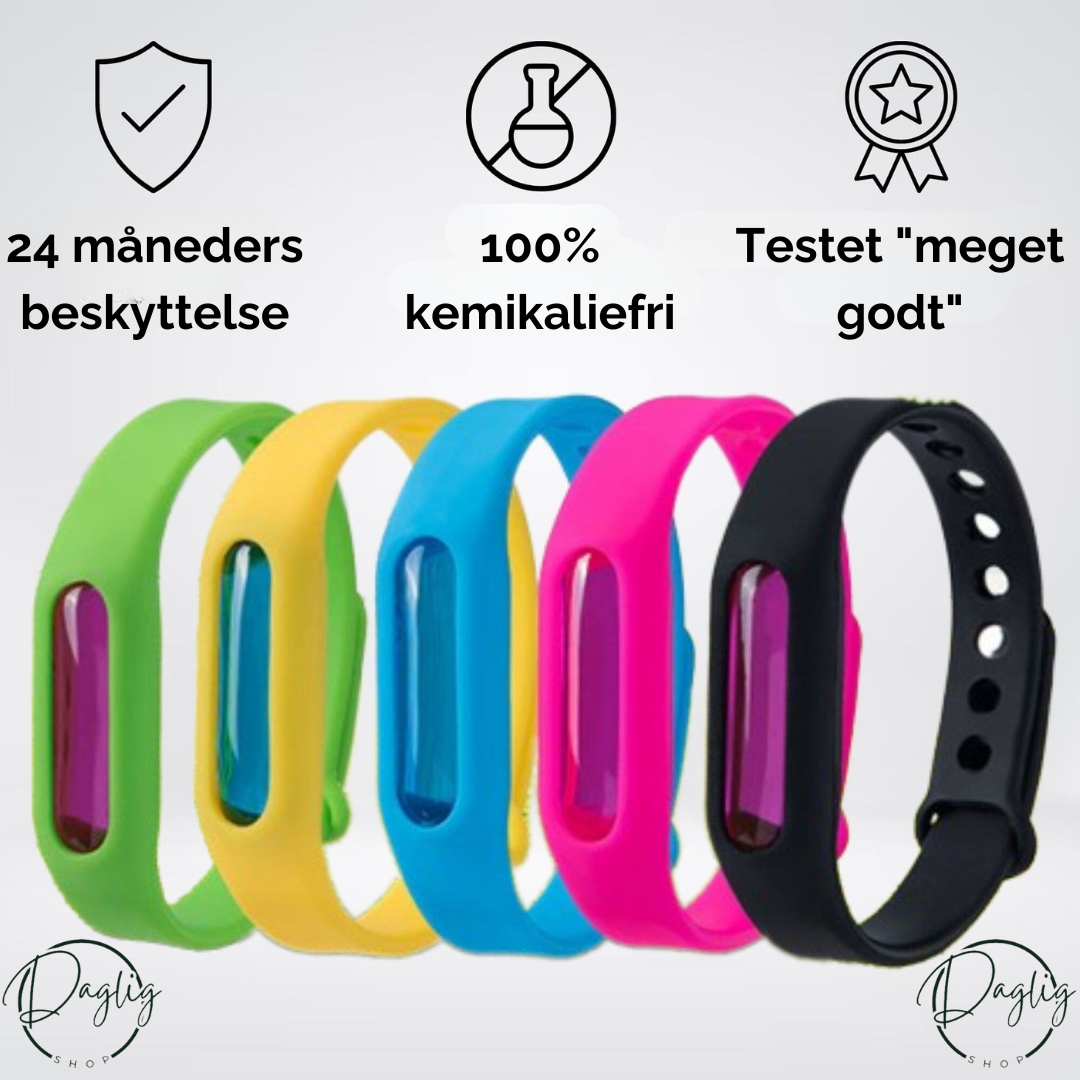 BugAwayBracelet justerbart myggearmbånd til udendørs brug