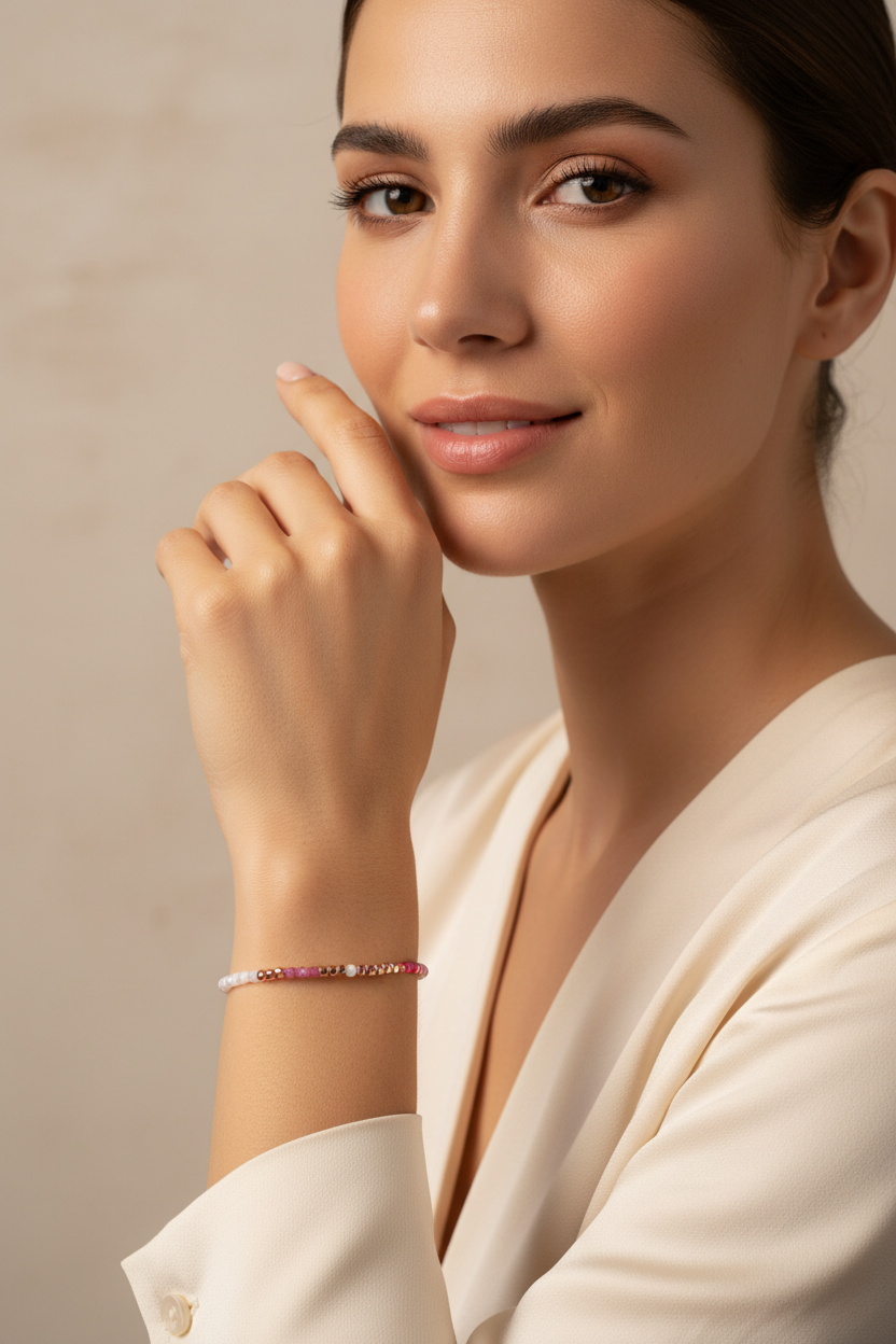 Jewelance™ StatementBracelet 1+1 GRATIS: Bevidsthed Om Brystkræft Morse Code Statement Armbånd