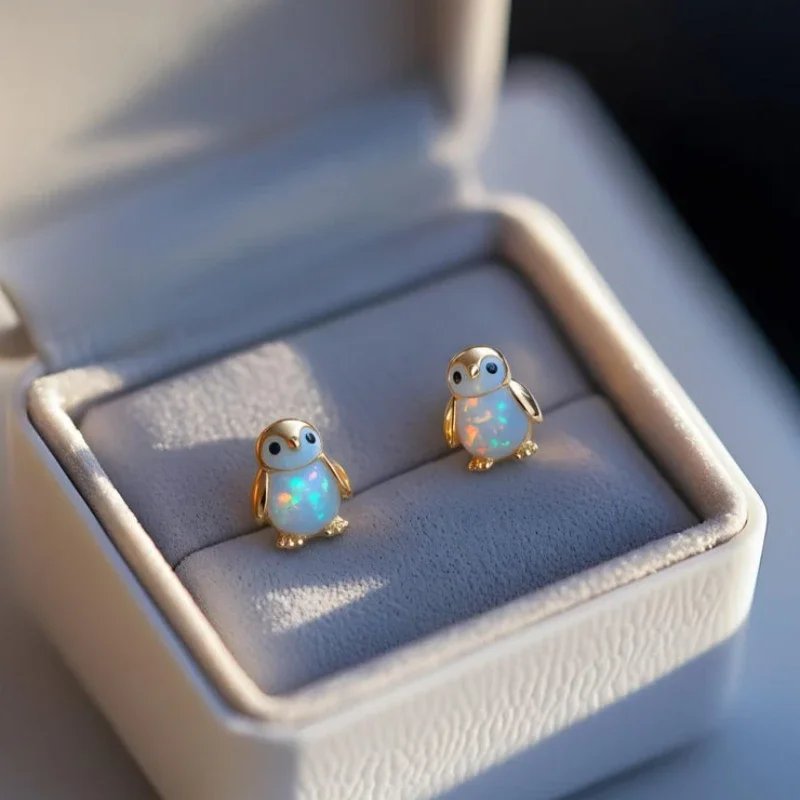 Jewelance™  PenguinEarrings 1+1 GRATIS: Søde Elegante Pingvin Stud Mode Øreringe
