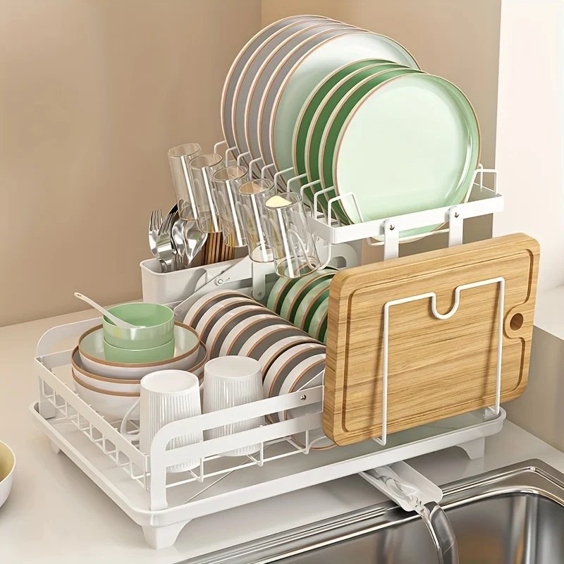 Globetrek° KitchenRack: Multi-Formål Hurtigtørrende Køkken Dræn Rack
