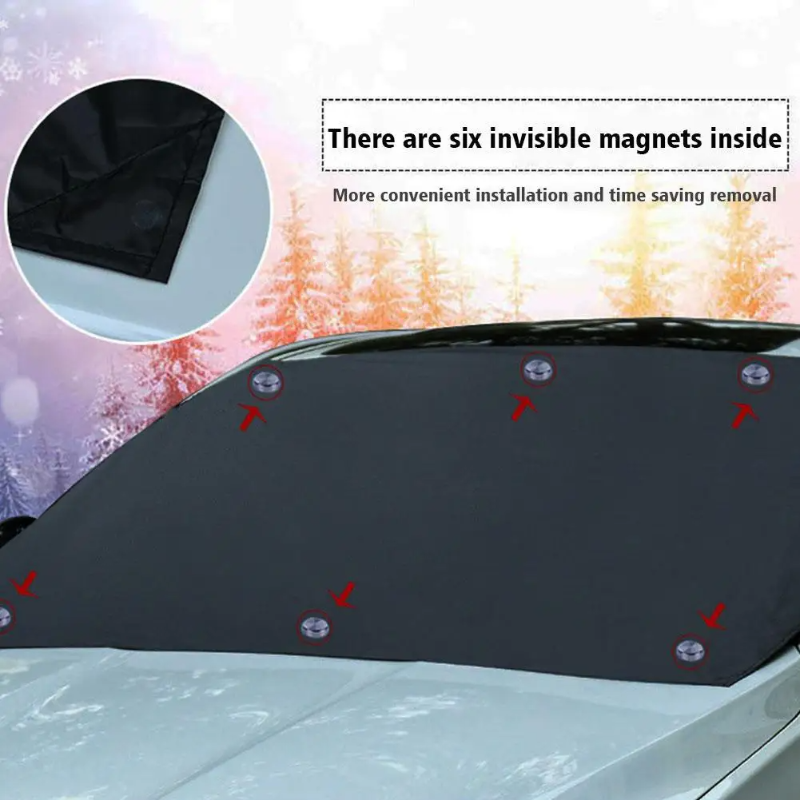 CarCover - Alle Vejr Magnetisk Bil Forrude Dække