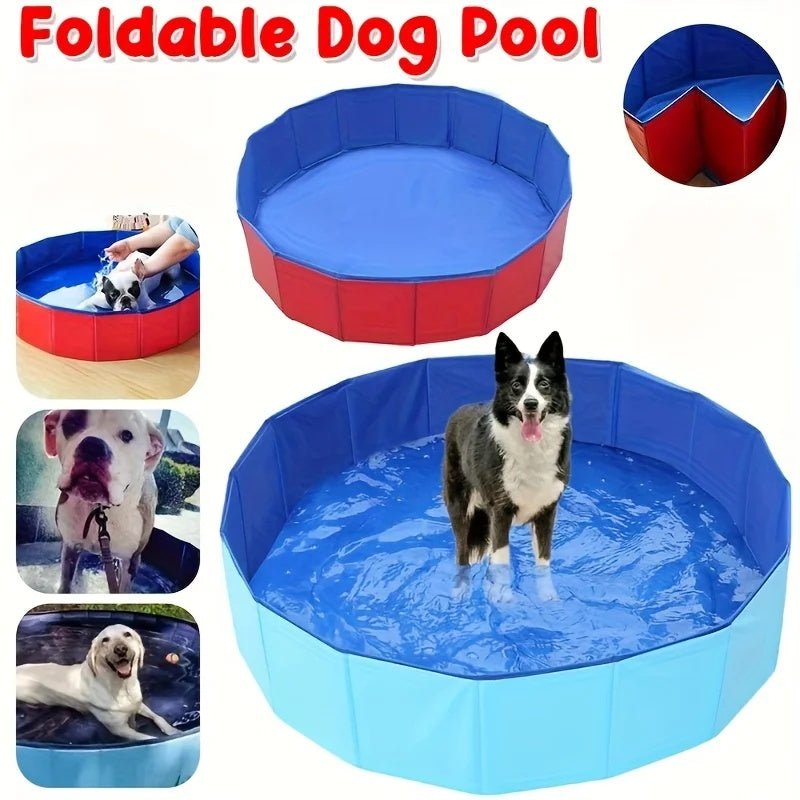 DogFri™ PawPool: Hundebad og Splash Sjov Sammenfoldelig Husdyr Swimmingpool